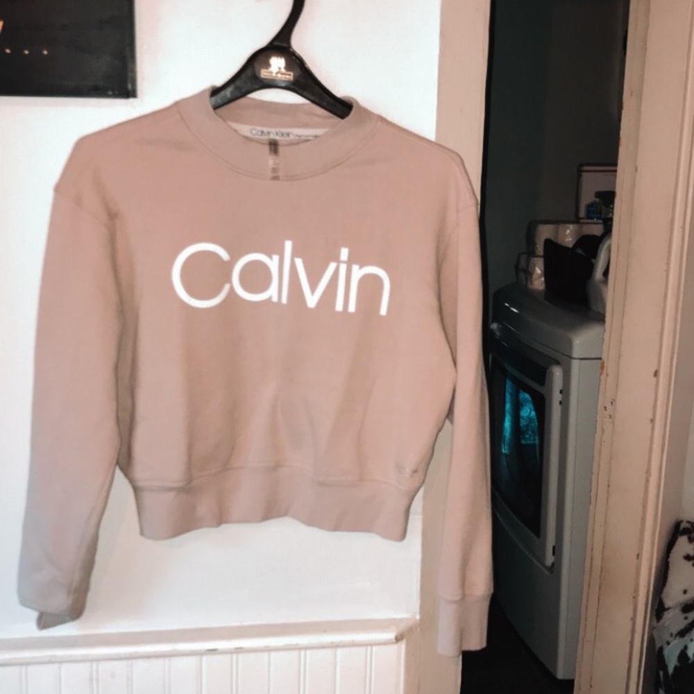 Blush pink Calvin Klein sweatshirt women’s medium